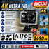 Sportska 4K Ultra HD akciona kamera sa vodootpornim zaštitnim kućištem, praktična za snimanje vožnje bicikla, skijanja i drugih avantura.