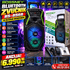 Bluetooth zvučnik BOSSNEY BS-8568 sa bežičnim mikrofonom, snažnim zvukom i LED osvetljenjem, idealan za zabave, proslave i kućnu upotrebu.