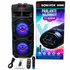 Profesionalni Bluetooth zvučnik Sonivox 150W sa bežičnim mikrofonom i LED svetlosnim efektima, namenjen za proslave, druženja i zabavu u zatvorenom prostoru.