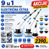 Višenamenska električna četka 9 u 1 sa rotirajućim nastavcima za temeljno čišćenje kade, tuš kabine, pločica, fuga, lavaboa i podnih površina.
