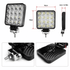 Kompaktni LED radni reflektor 48W 12V–24V sa više LED dioda i podesivim nosačem, praktičan za dodatno osvetljenje vozila i radnog prostora.