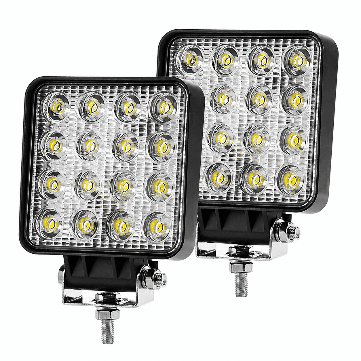 LED reflektor za vozila 48W sa snažnim radnim osvetljenjem, namenjen za montažu na kamione, traktore, terenska vozila i druge mašine.
