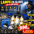 Lampa za glavu sa 5 LED dioda, praktična čeona baterijska lampa sa jakim osvetljenjem za rad, kampovanje, pecanje i aktivnosti na otvorenom.