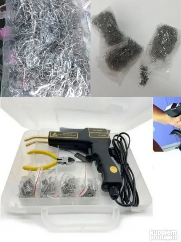 Pištolj za varenje plastike sa koferom, savršen alat za precizno varenje plastičnih delova u svakodnevnim popravkama.