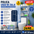 Polica iznad WC šolje sa više nivoa za odlaganje peškira, kozmetike, toalet papira i drugih kupatilskih potrepština.