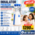 Prenosni inhalator nebulizator sa maskama za odrasle i decu, kompaktnog dizajna i praktičan za korišćenje kod kuće ili na putovanju.