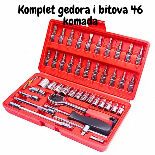 Gedora set imbusa , torexa, srafcigera od 46 delova