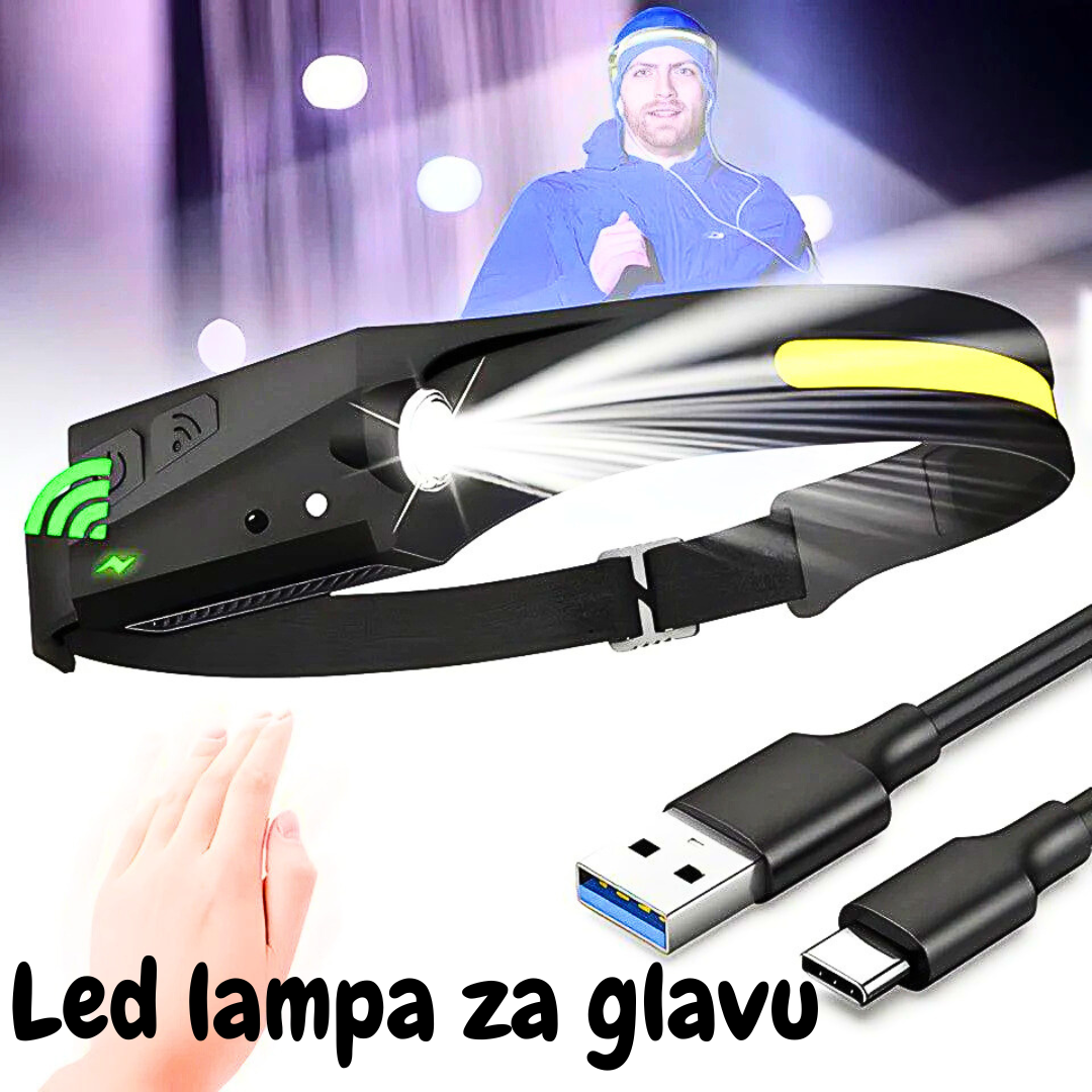 Punjiva led lampa sa trakom za glavu