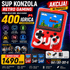 SUP ručna retro konzola sa 400 ugrađenih igrica, kompaktnim ekranom i praktičnim komandama za zabavu kod kuće i na putovanju.