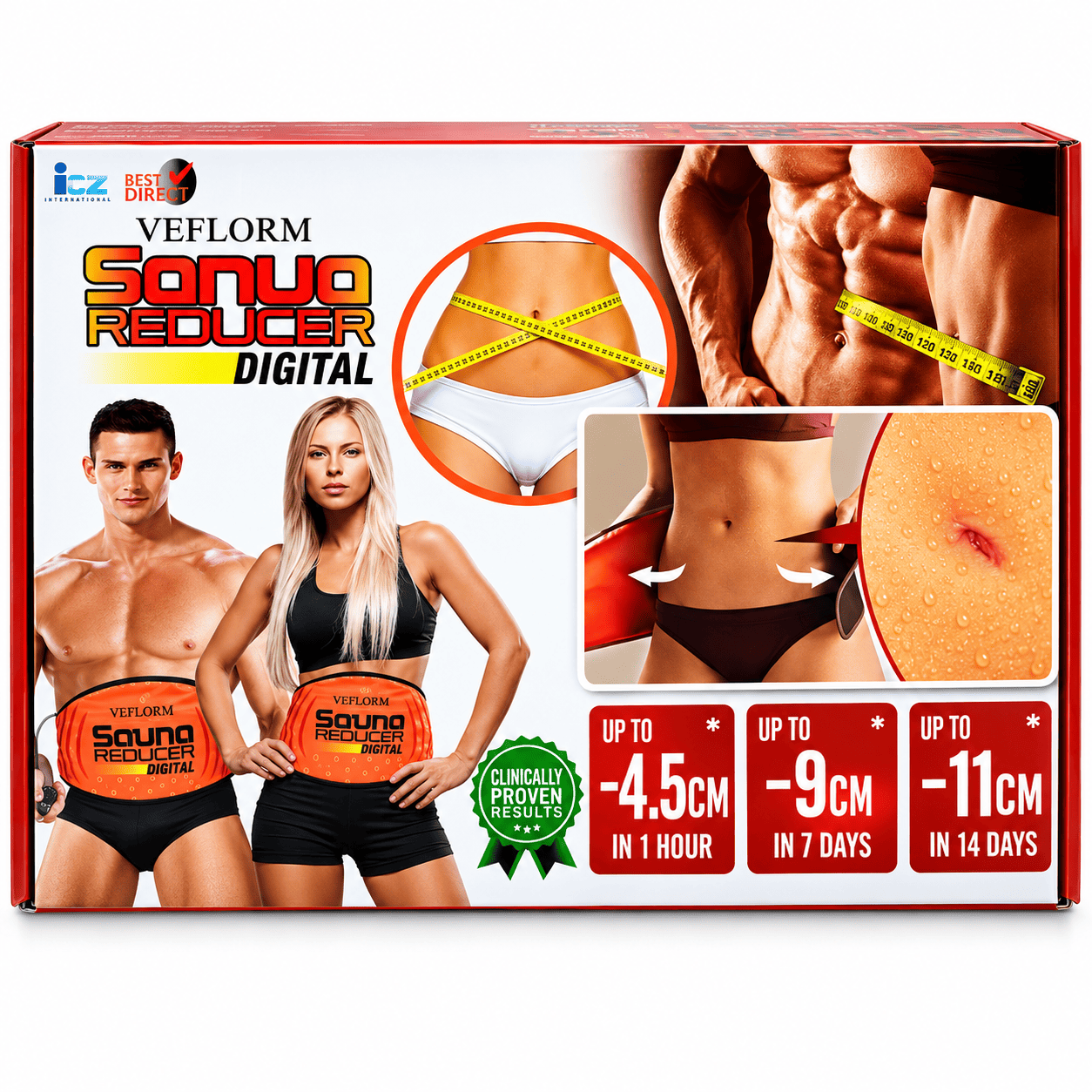 Sauna pojas za stomak Sauna Belt, namenjen za zagrevanje abdominalne regije i pojačano znojenje tokom svakodnevnih aktivnosti i vežbanja.