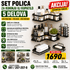 Set od 5 zidnih polica za kuhinju ili kupatilo, praktičan za organizovanje začina, teglica, kozmetike, sredstava za čišćenje i drugih sitnica.