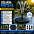 Solarna fontana sa pumpom i kompletom mlaznica za različite efekte vode, praktična dekoracija za baštenska jezerca, dvorišne bazene i vodene površine.