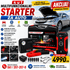 Starter za auto 4 u 1 sa kablovima i štipaljkama za akumulator, praktičan komplet za pokretanje vozila i korišćenje u hitnim situacijama.