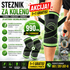 Steznik za koleno 1+1 gratis, paket od 2 komada sa elastičnim materijalom i potpornom zonom oko kolena, pogodan za svakodnevne aktivnosti i vežbanje.
