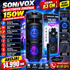 Veliki Bluetooth zvučnik Sonivox visine 83 cm i snage 150W sa bežičnim mikrofonom, idealan za kućne zabave, proslave, karaoke i slušanje muzike.