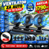 Ventilator za auto sa tri glave i 12V napajanjem, snažnim protokom vazduha i podesivim uglom duvanja.