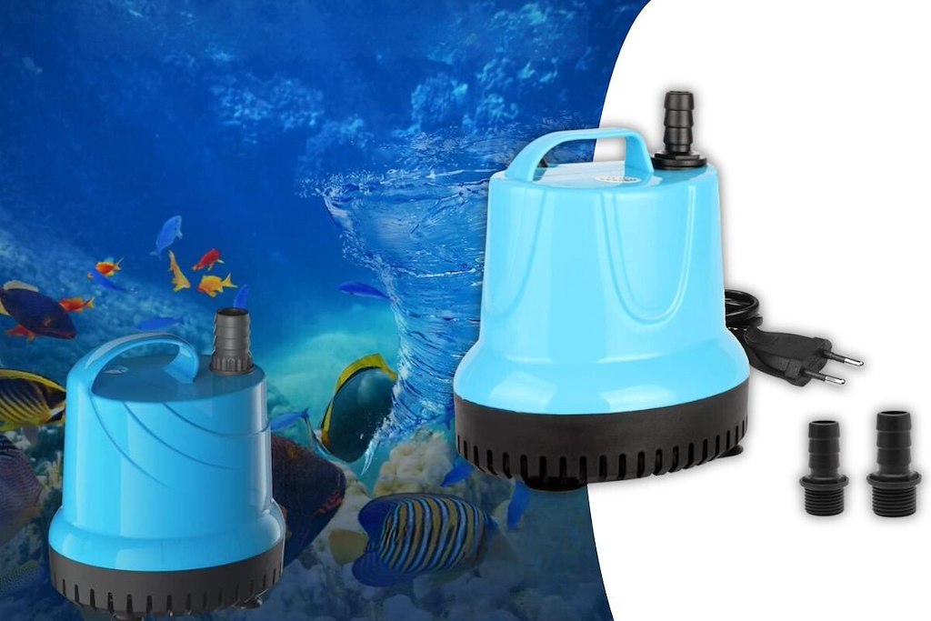 Kompaktna pumpa 20W za fontane, vodu i akvarijume – tiha i efikasna za neprekidan rad i savršenu cirkulaciju.