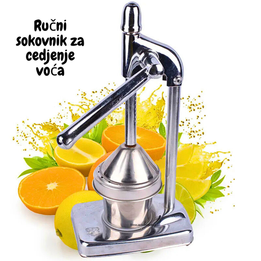 Praktičan ručni sokovnik za brzo ceđenje voća – svež sok bez muke, idealan za kuhinju i svakodnevnu upotrebu.